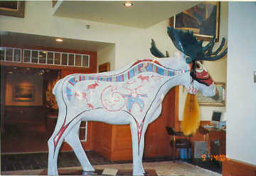 Moose at Bennington Center for the Arts. Photo by Liz Keating, September 14, 2005